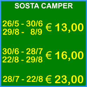 prezzi sosta camper vieste marina